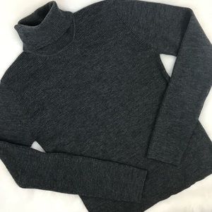 Club Monaco Merino Wool Grey Turtleneck Sweater
